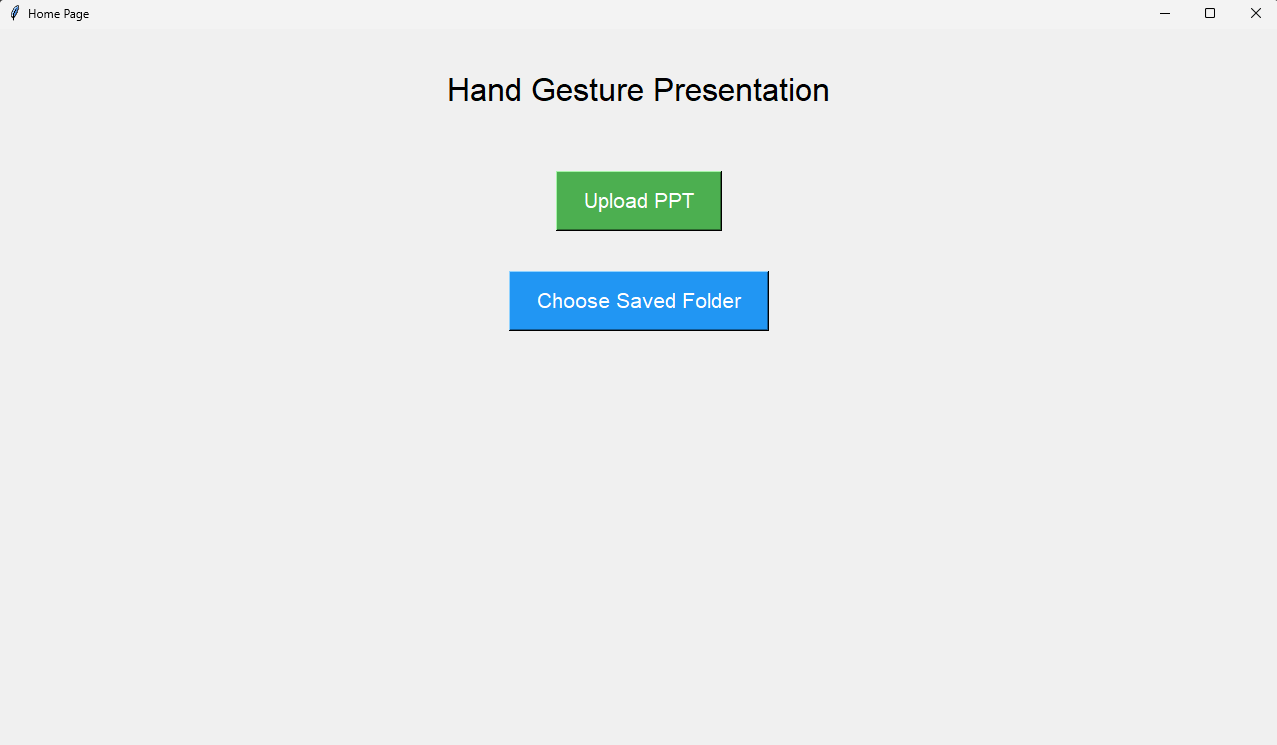 Hand Gesture Control interface