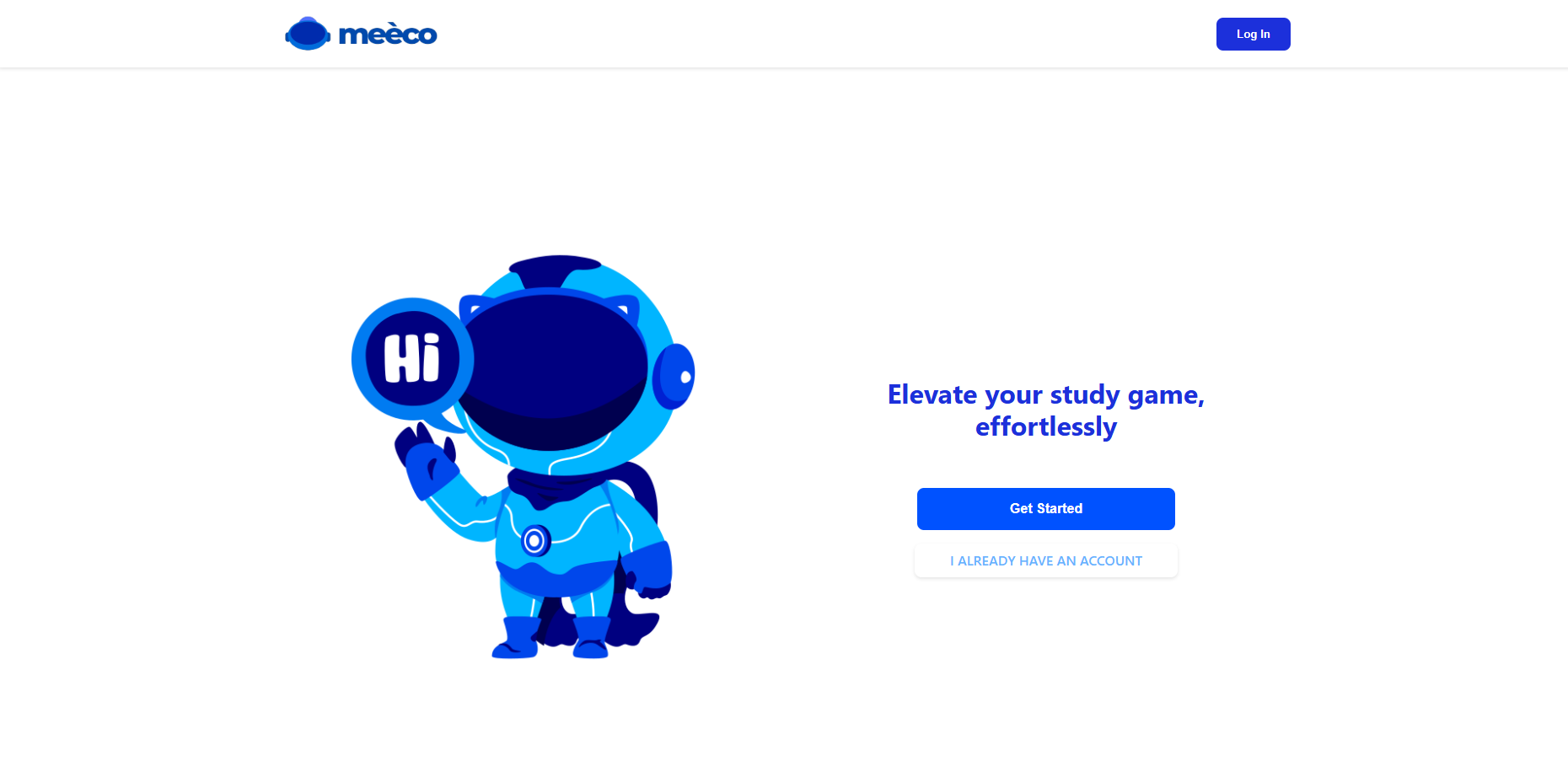MEECO Student Productivity Platform interface
