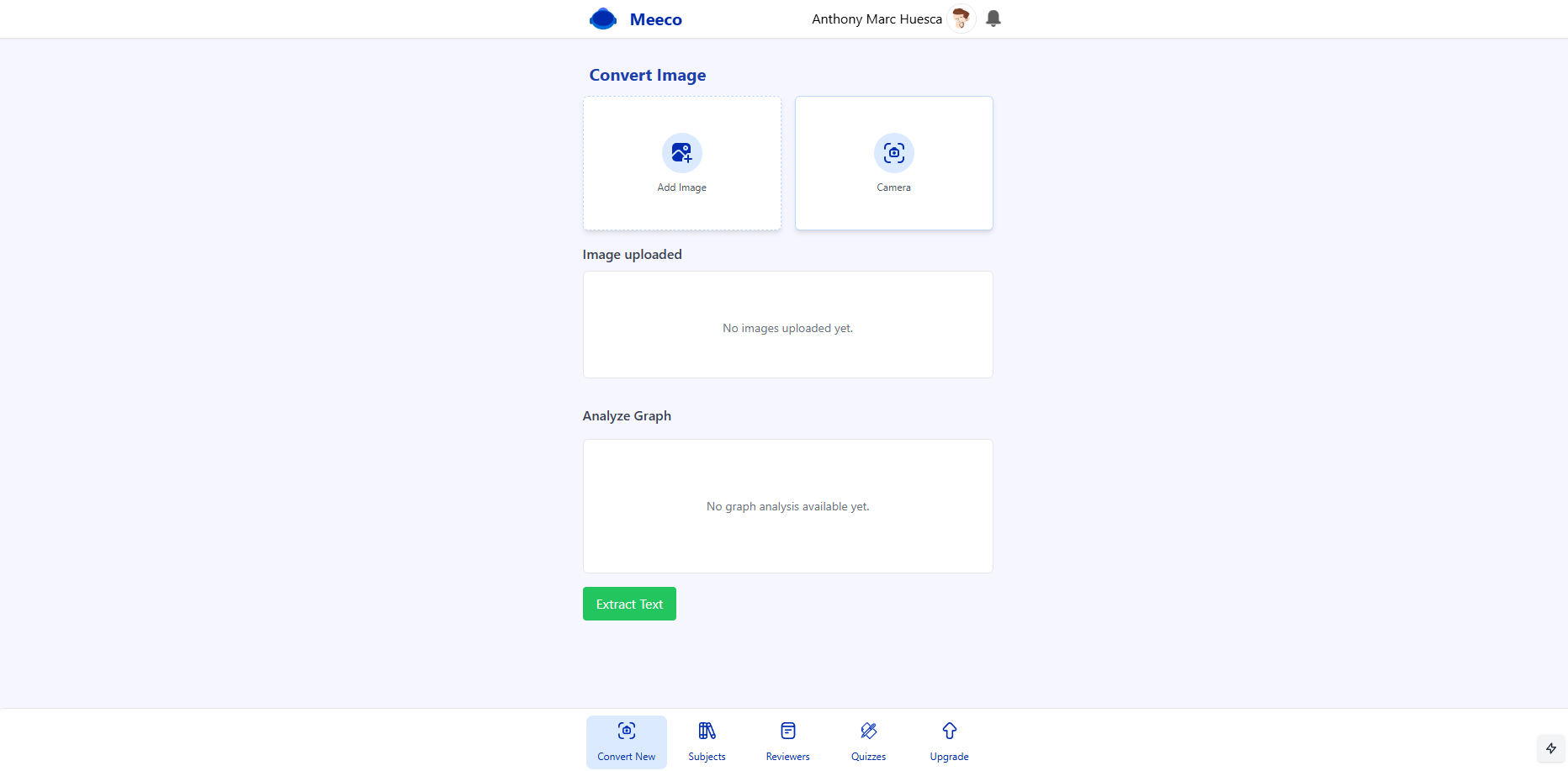 MEECO dashboard view